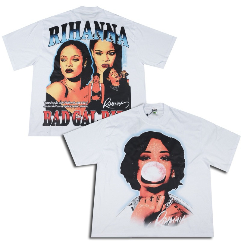 T-shirt Rihanna - Oversized white series edition