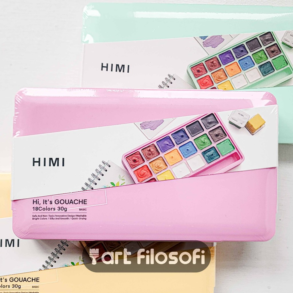 

bib Miya Himi Gouache 18x30ml Neon Green & Pink