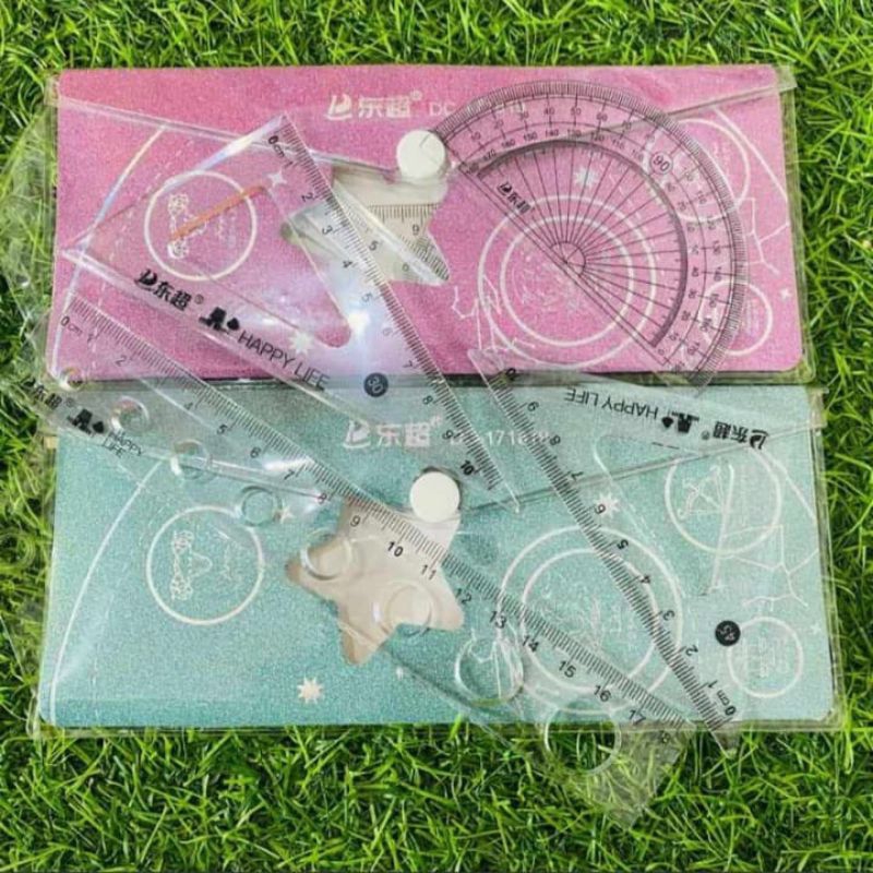 

set mistar / penggaris sekolah anak - anak