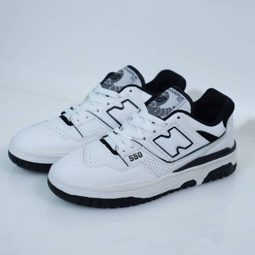 Sepatu Sneakers New Balance 550 Aime Leondore White Black