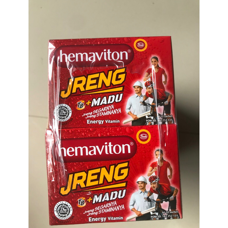 

Hemaviton Jreng +Madu 1box 10sacet