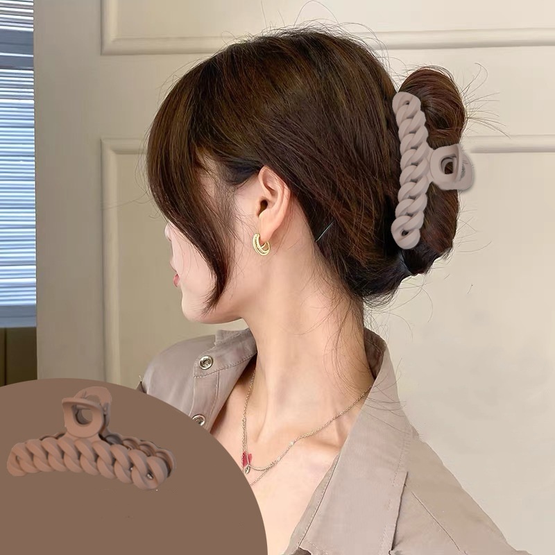 Jepit rambut modis sederhana dan mewah, jepit rambut scrub besar, aksesoris rambut jepit rambut pant