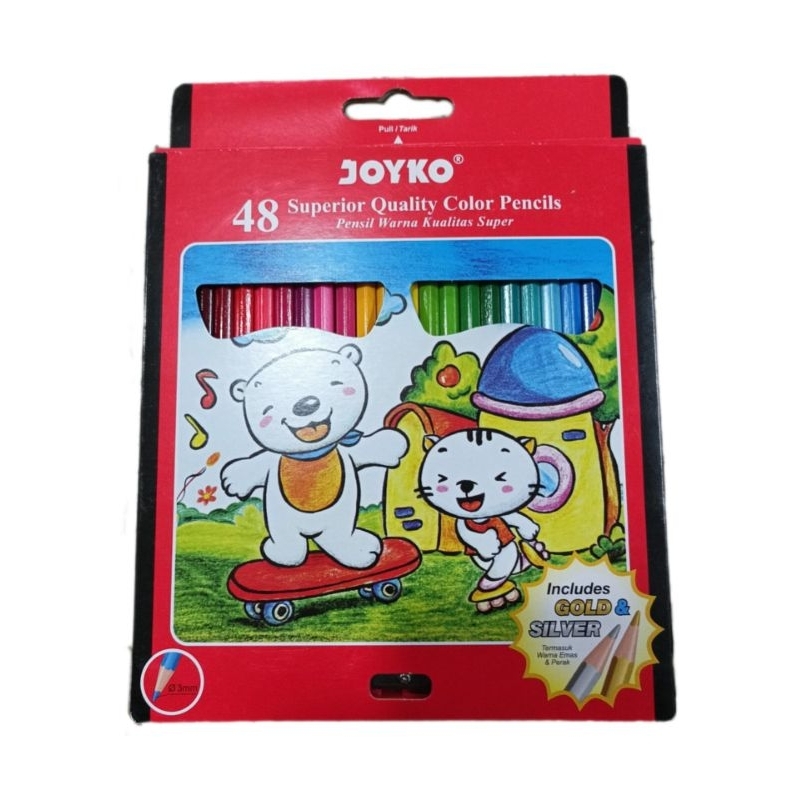 

Pensil warna Joyko 48 Warna