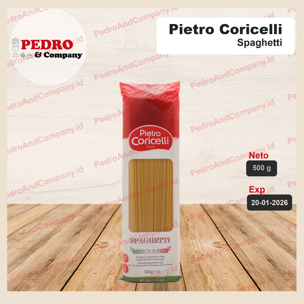 

Pietro coricelli spaghetti 500 gram - pasta import italy