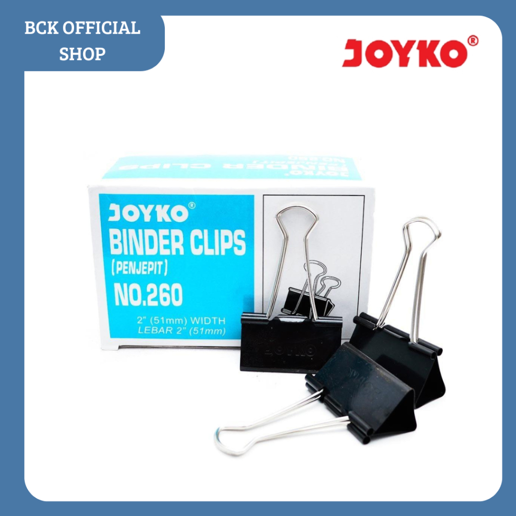 

Binder Clip Klip Penjepit Kertas Joyko Black - No.260 (PCS)