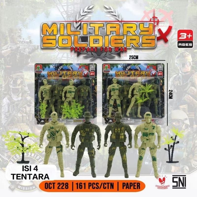 BYBO 524 mainan anak figure tentara militer soldier