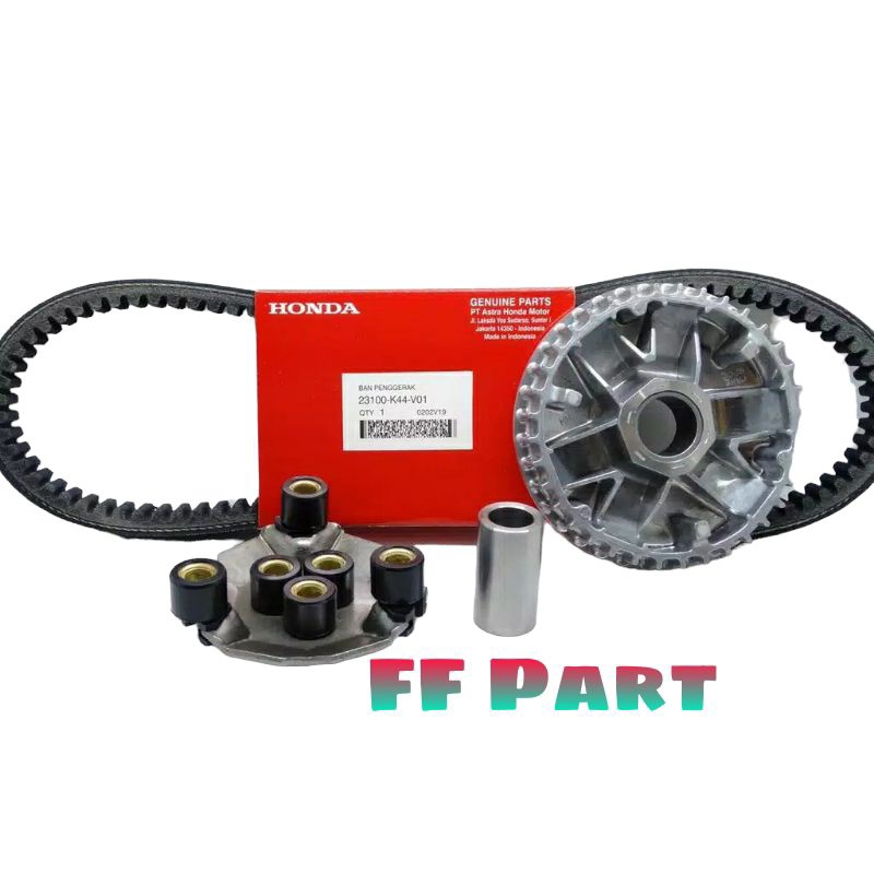 VANBELT PLUS RUMAH ROLLER SET BEAT POP / BEAT ESP 2015-2019 / SCOOPY FI 2014-2016 / VARIO FI 110.