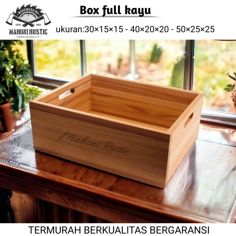 wooden box kayu peti penyimpanan wooden crate