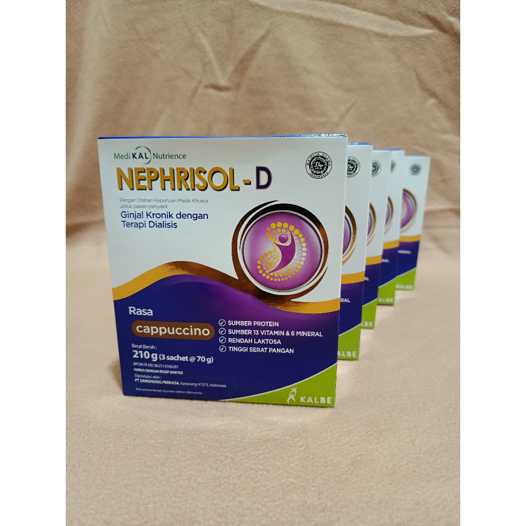 

Bundle Nephrisol D Vanilla dan Cappucino 5 box