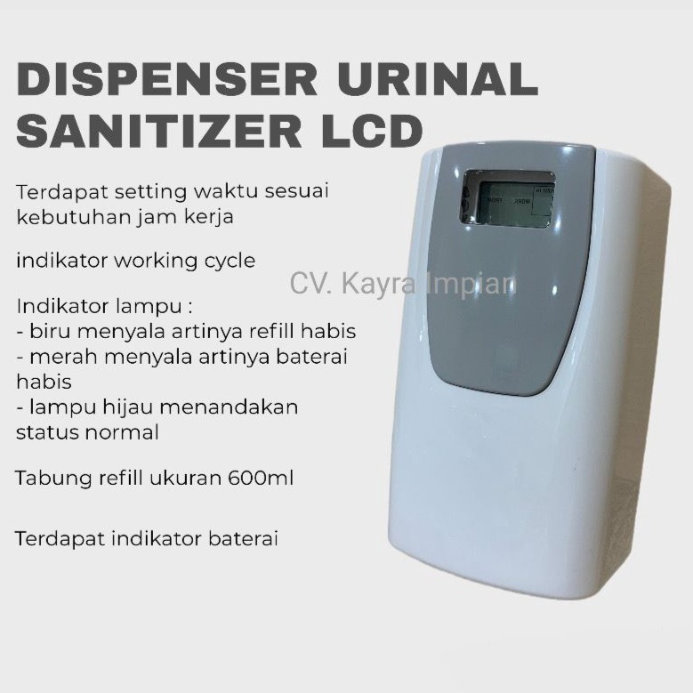 KODE C58E URINAL CLEANER DIGITAL LCD  URINAL TOILET SANITIZER  URINAL OTOMATIS