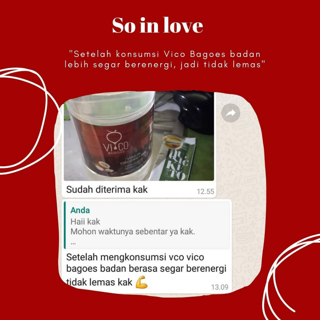 

RB VCO ( VICO BAGOES ) VIRGIN COCONUT OIL / MINYAK KELAPA MURNI