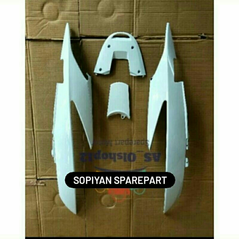 COVER BODY SAMPING HONDA VARIO 110 KARBU PUTIH