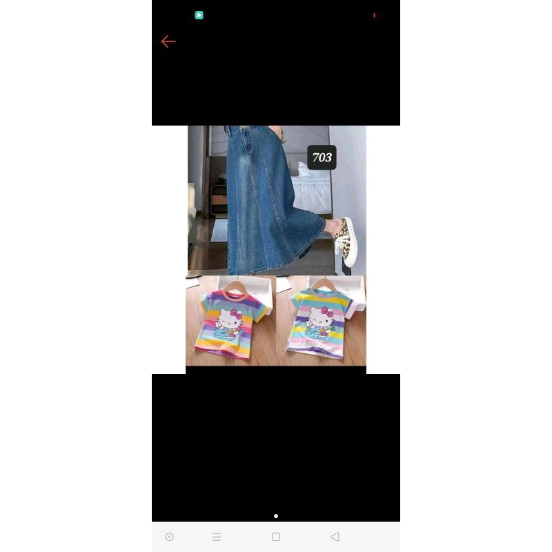 Ready set rok jeans Anak import premium size tanggung