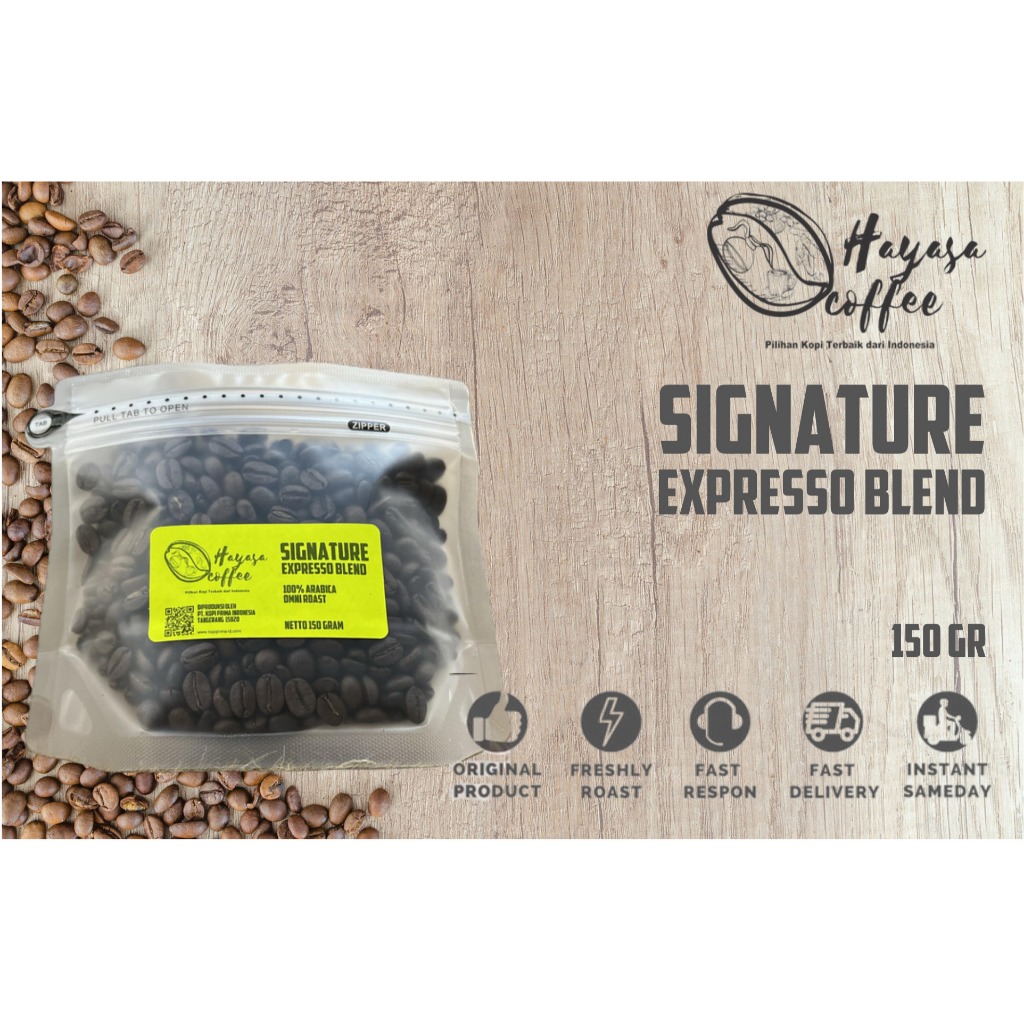 

Kopi Hayasa Signature Expresso Blend 100% Arabika - 150Gr Rp150.000