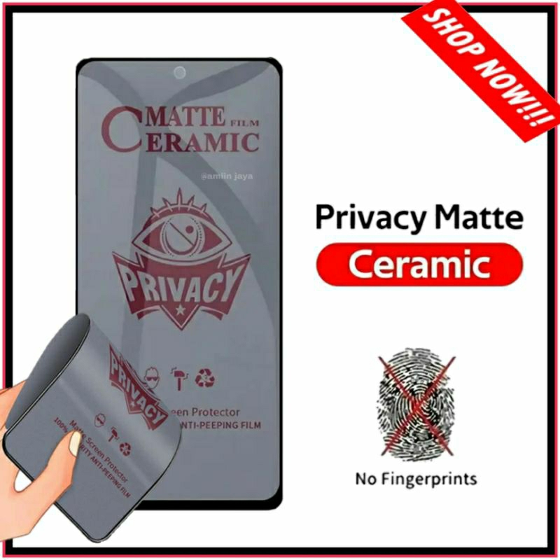 Tempered Glass Infinix Hot 11s NFC Anti Spy