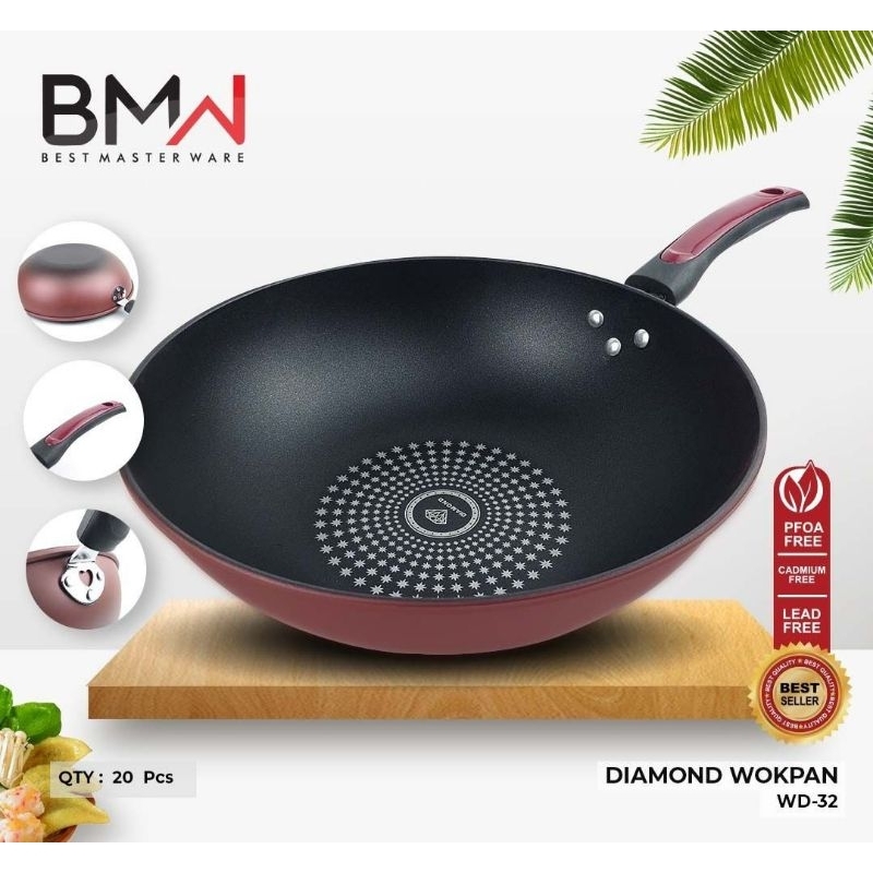 Diamond Wok Pan/Wajan/Fry Pan