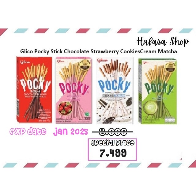 

Glico Pocky Stick Chocolate Strawberry CookiesCream Matcha