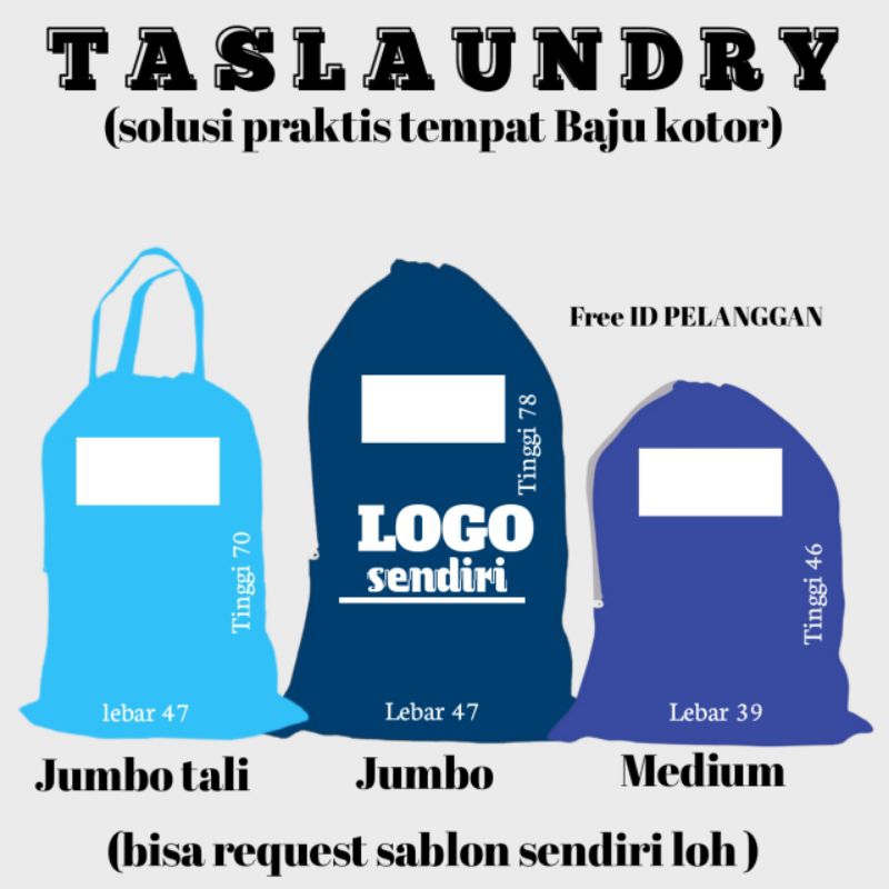 tas laundry-laundry bag-tas cucian-bisa custom sablon juga