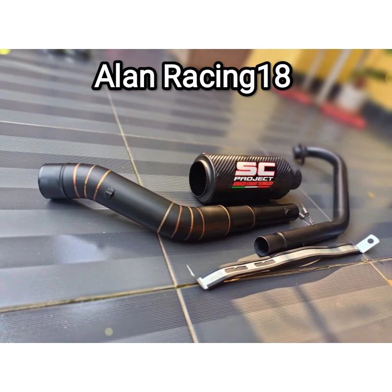 knalpot SC project untuk fu /mx king/ mx135/dll