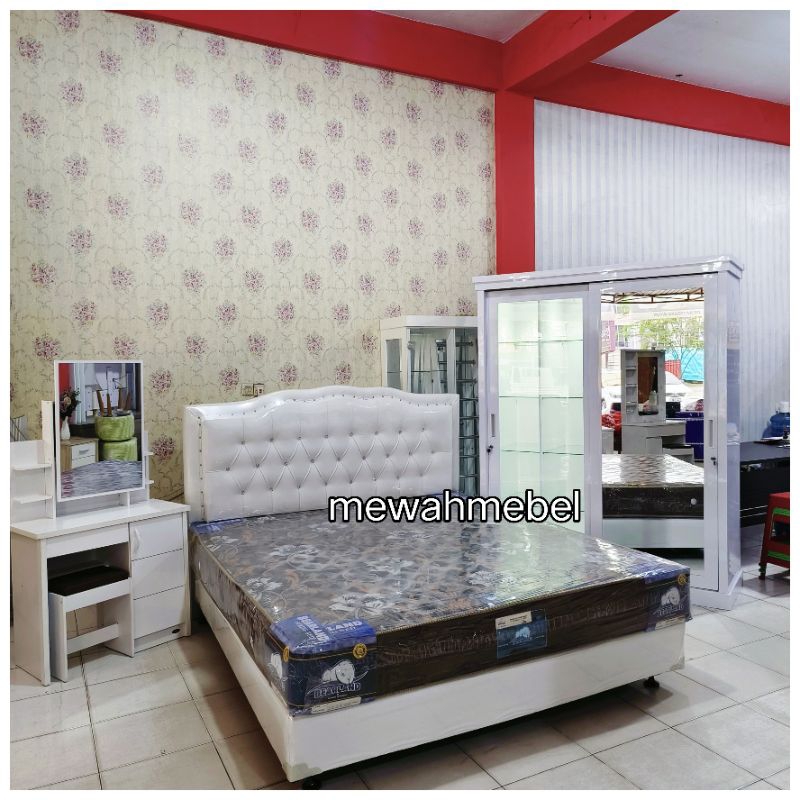 GRATIS ONGKIR Kamar set komplit / Kamar set Kayu / kamar set hantaran / gratis ongkir pekanbaru