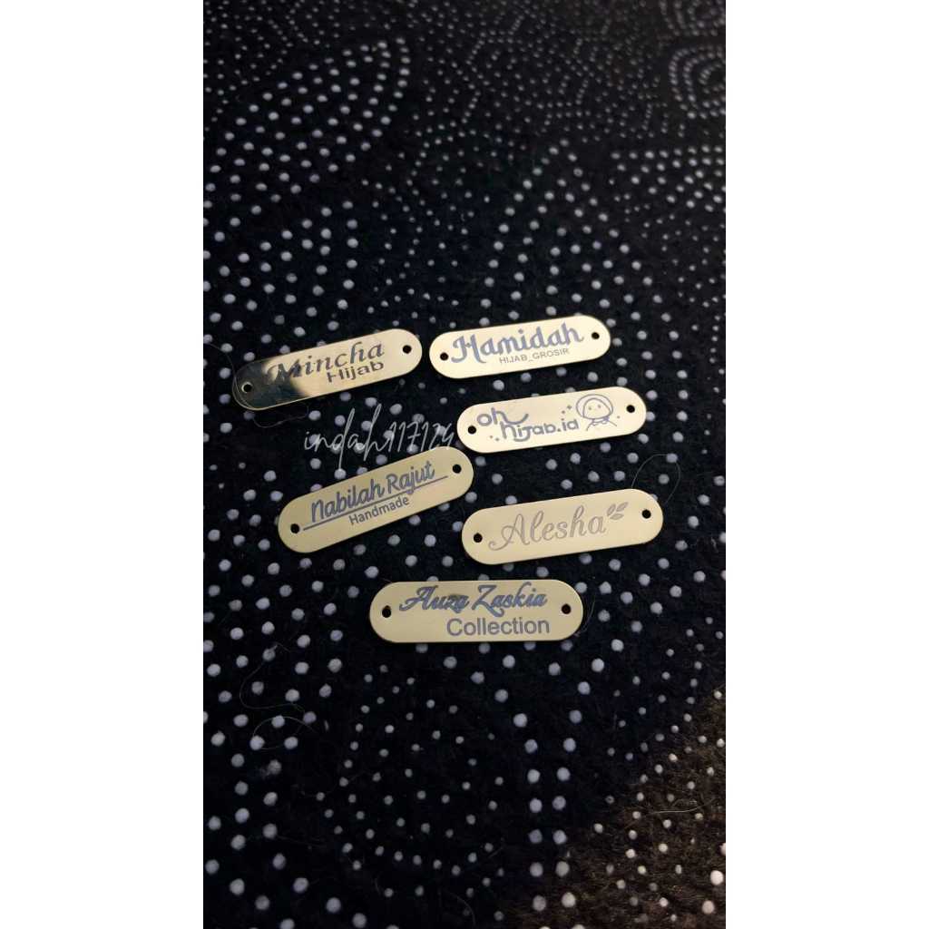 

Label Baju Plat / Label Hijab / Label Plat