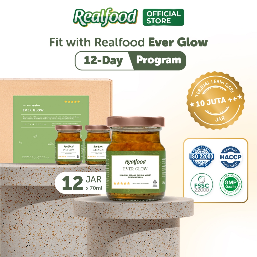 

Realfood Ever Glow Minuman Sarang Burung Walet dengan Ekstrak Kurma