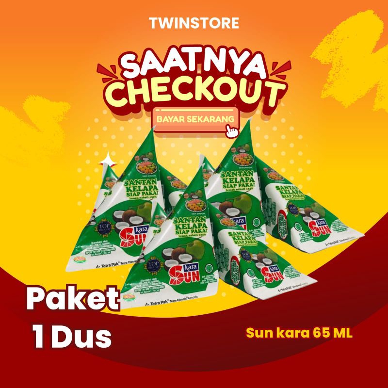 

PAKET 1 DUS isi 36pcs |SUN KARA Santan kelapa 65ml /santan instan/santan cair / santan TERMURAH