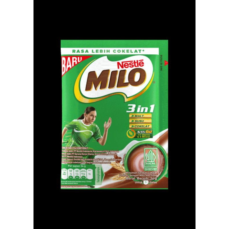 

HR ( 3in1 )Susu Milo Minuman Rasa Coklat Milo Susu 3in1