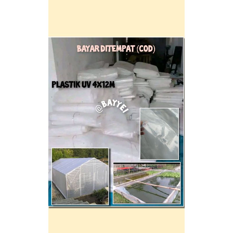 plastik uv 200micron 4x12meter