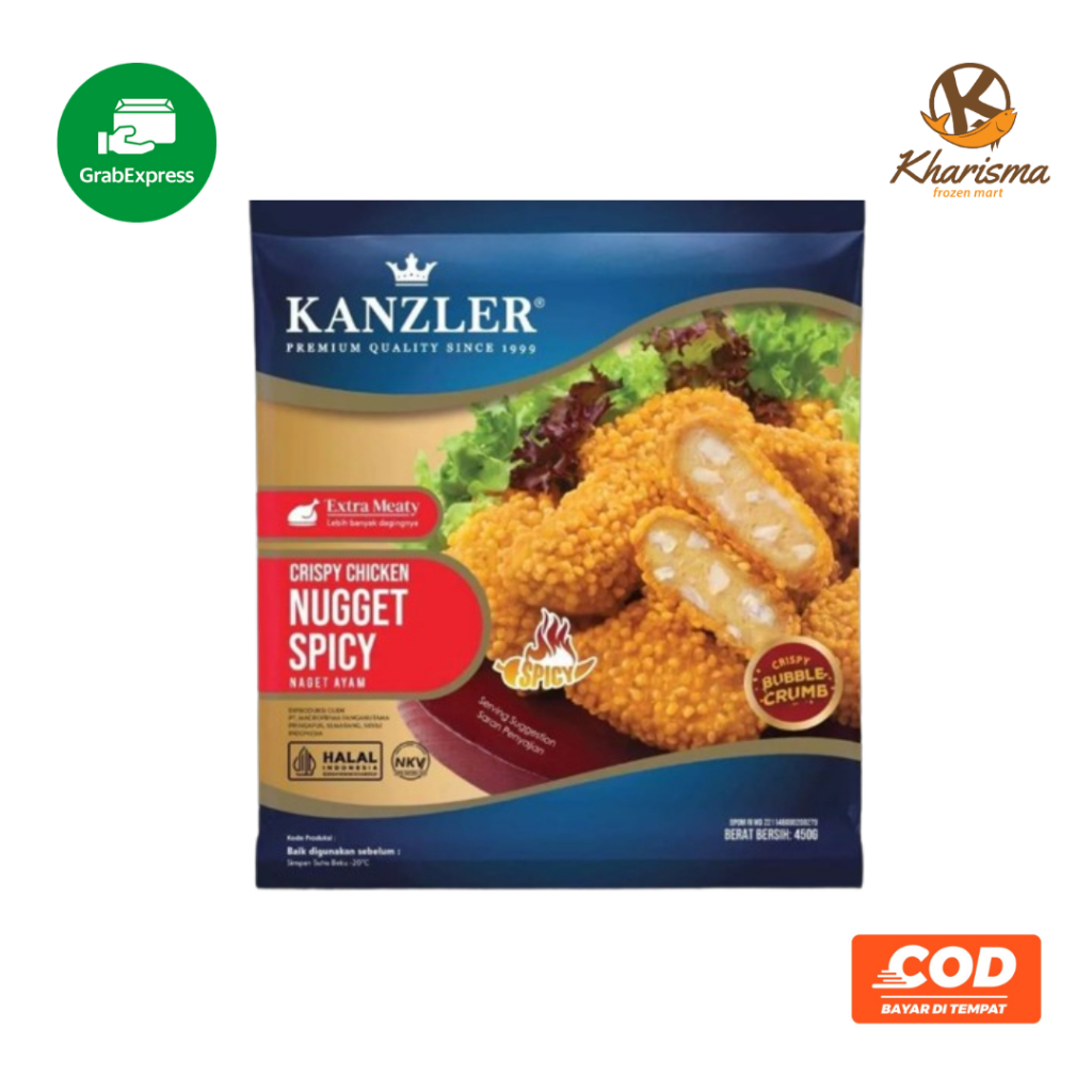 Kanzler Crispy Chicken Nugget Spicy Nugget (Khusus Sumbar) 450g