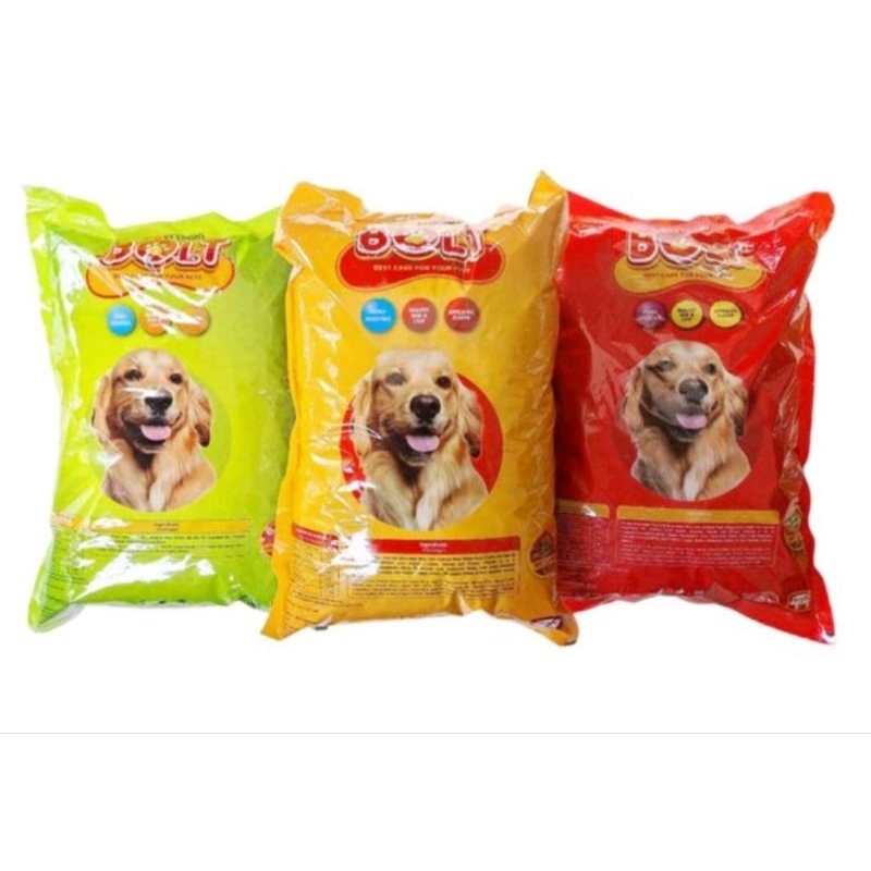 Bolt Dog Bolt Anjing 1kg Makanan Anjing Bolt Dogfood Makanan Kering Anjing