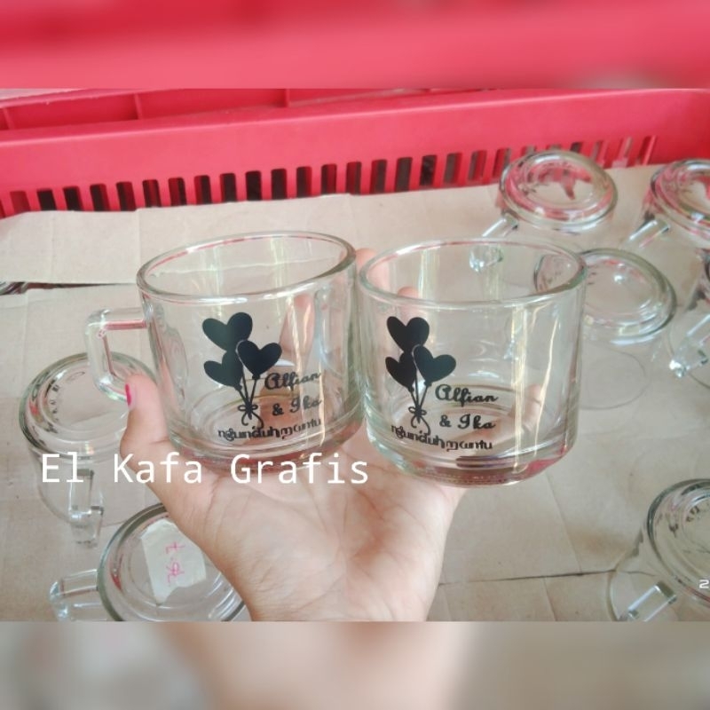 Souvenir gelas kopi | Souvenir cangkir | Souvenir gelas cantik | Souvenir gelas kaca