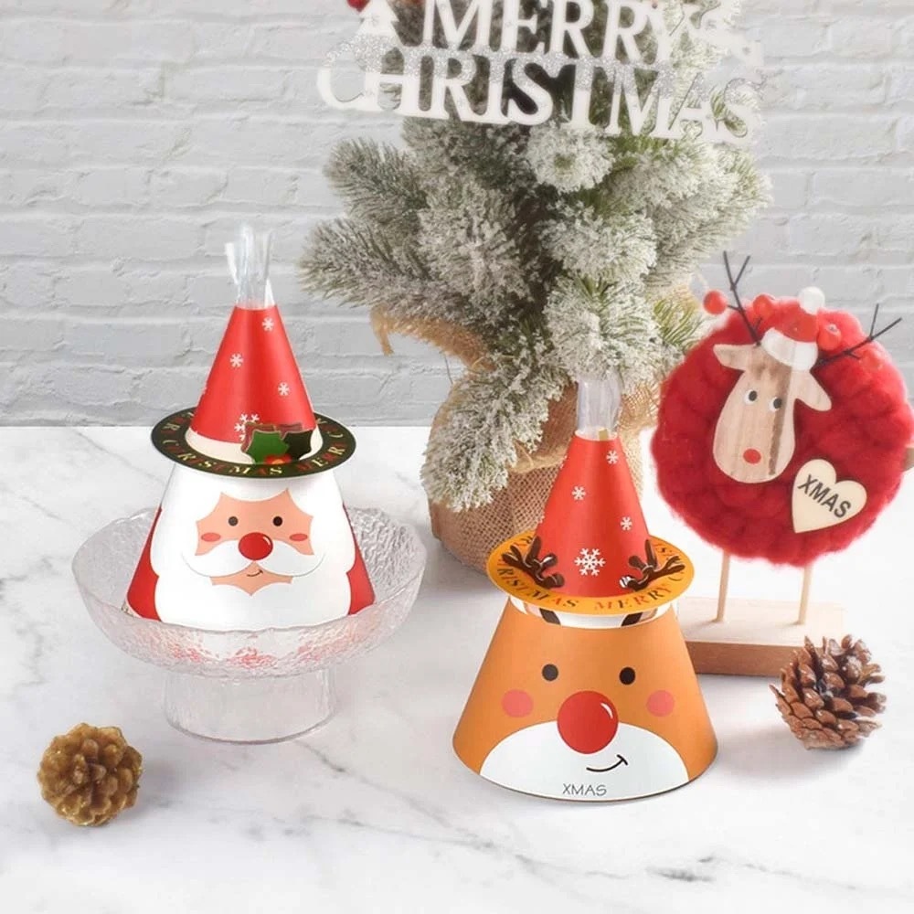 

(CBOX-7) TAS BINGKISAN NATAL UNTUK COOKIES COKLAT PERMEN HADIAH box packaging christmas santa claus merry christmast selamat hari natal box packaging kue