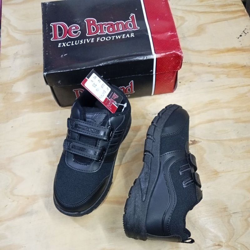 De Brand Sepatu Sekolah Anak SD Model Perekat