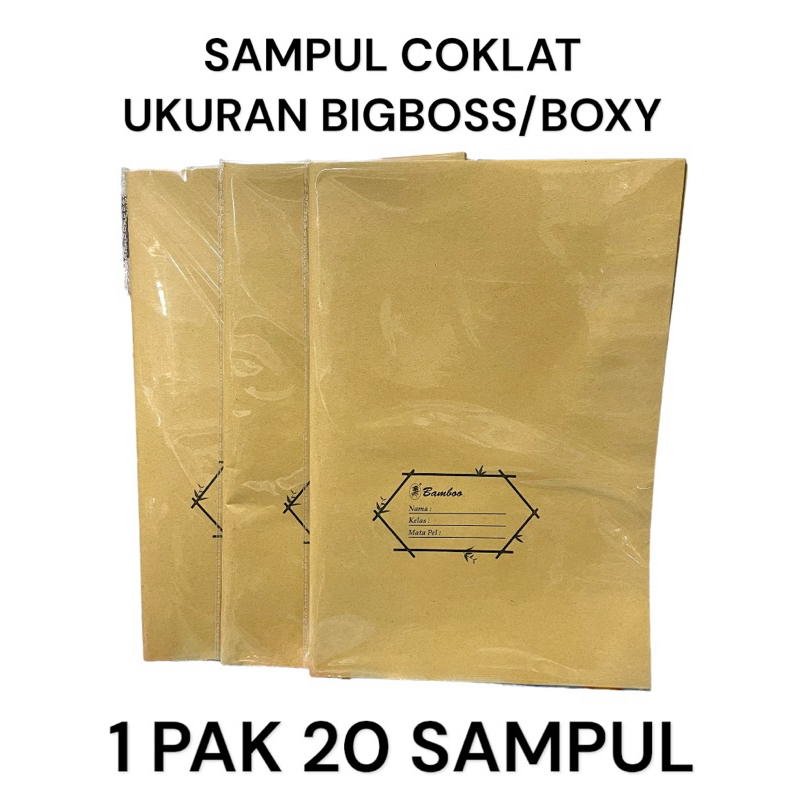 

Sampul Buku Tulis Coklat/Samson Ukuran Boxy/Kwarto/Bigboss Bamboo