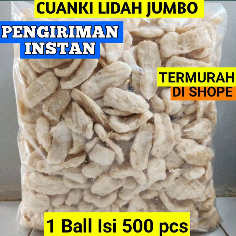 

Cuanki Lidah 1 Ball isi 500 pcs Termurah Gratis Packing