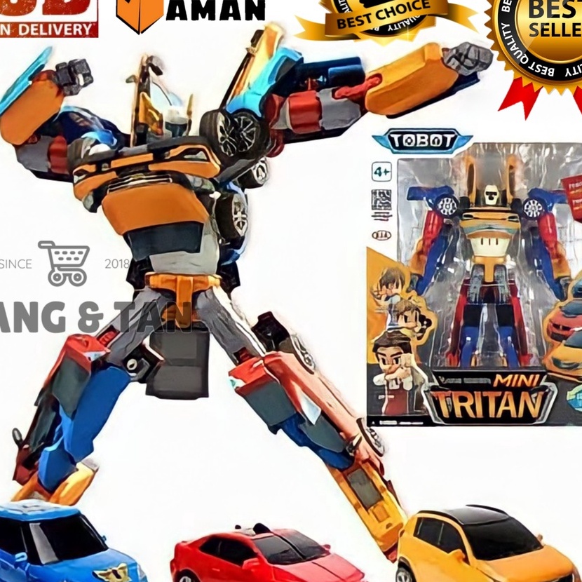 KI3  BISA COD  PROMO Mainan Anak Robot 3in1 UK 28CM Mainan Mobil Mobilan Bisa Rubah Jadi Robot Besar