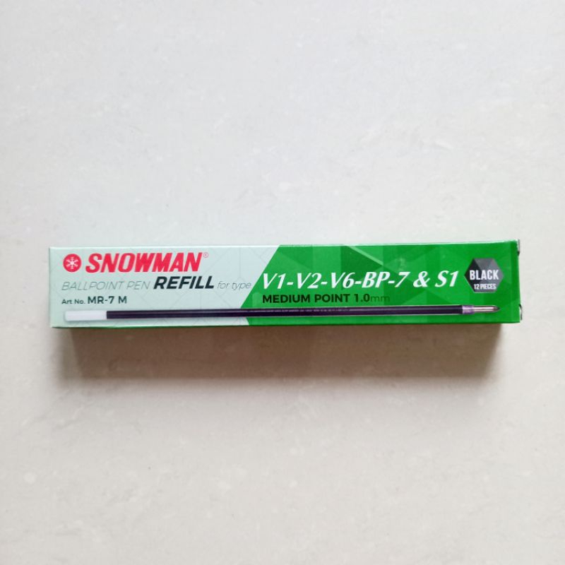 

[ LUSIN MURAH ] Refill Pulpen Pena Pen Snowman MR - 7 M Medium Point 1.0 mm ( V1 / V2 / V6 / BP-7 / S1 )