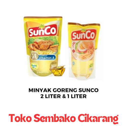 

MINYAK GORENG SUNCO 1L & 2L LITER TOKO SEMBAKO CIKARANG