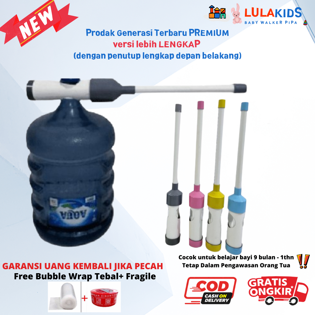 Baby Walker Pipa Variasi , Push Walker Pipa Galon , Alat Bantu Jalan Bayi , Baby Assistant