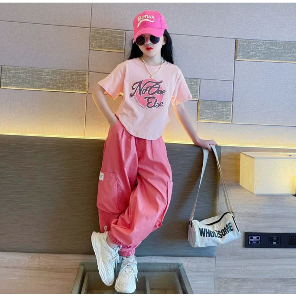 COD ONE SET ANAK PEREMPUAN/STELAN BAJU KAOS ANAK CELANA JOGER