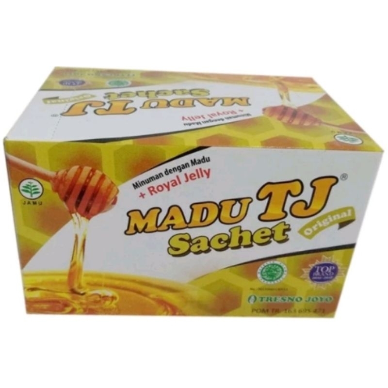 

MADU TRESNO JOYO (TJ) HARGA 1BX ISI 12 SACHET RASA ORIGINAL/JERUK/STROBERY