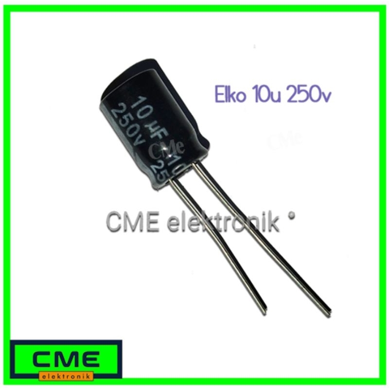 ELKO ELCO 10u 250v / 10uf 250v / 10 uf 250 volt