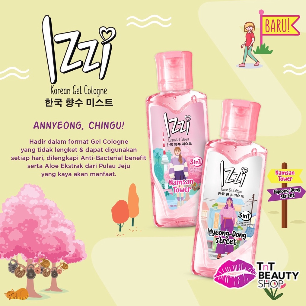 PRODUCT TERPOPULER IZZI Korean Gel Cologne  Fine Fragrance Mist 1ml  Parfum Wanita  Myeongdong Stree