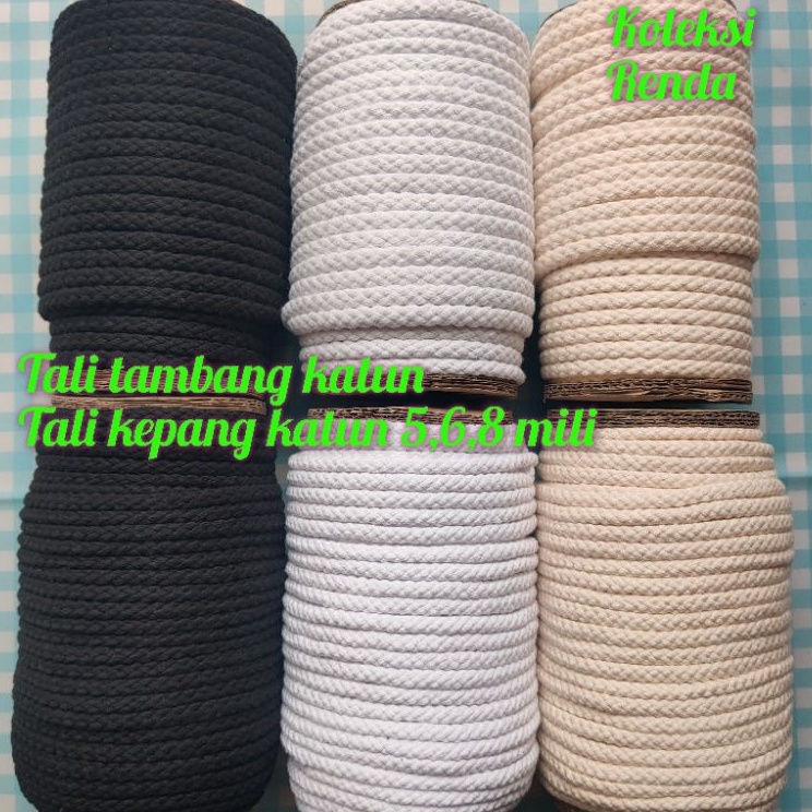 Segera Pilih  Tali tambang katun tali kepang katun tali kur tambang katun