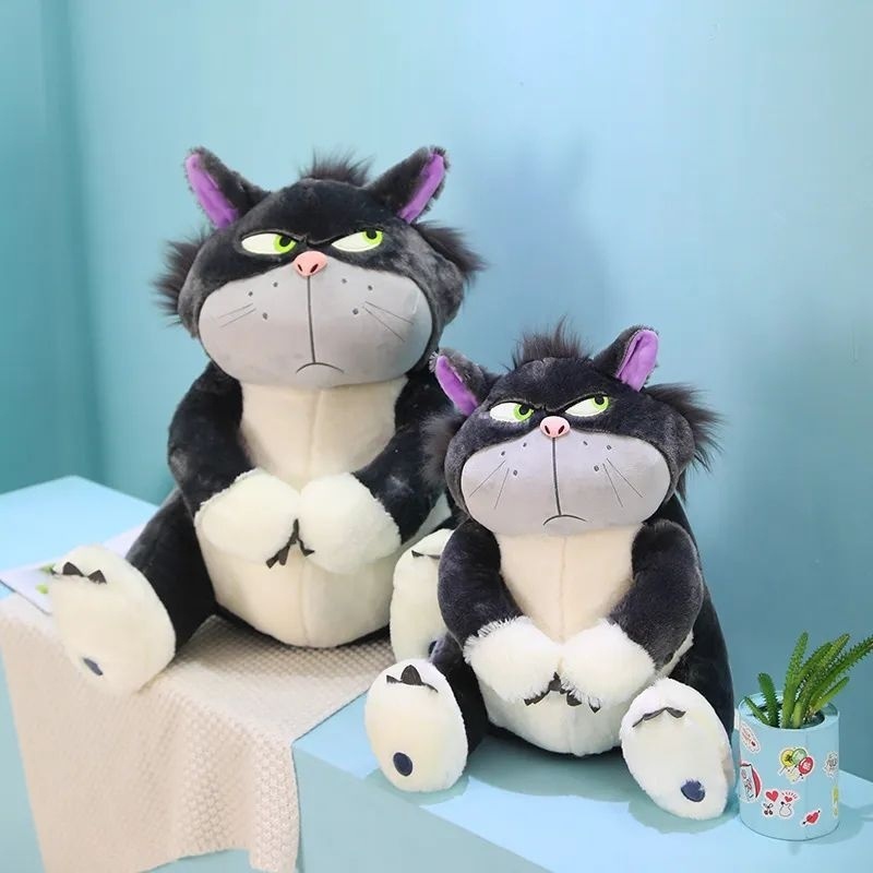Berkualitas Termurah! Boneka Kucing Lucifer Plush Toy Kawaii Animal Japan Figaro Cat Kids Ukuran