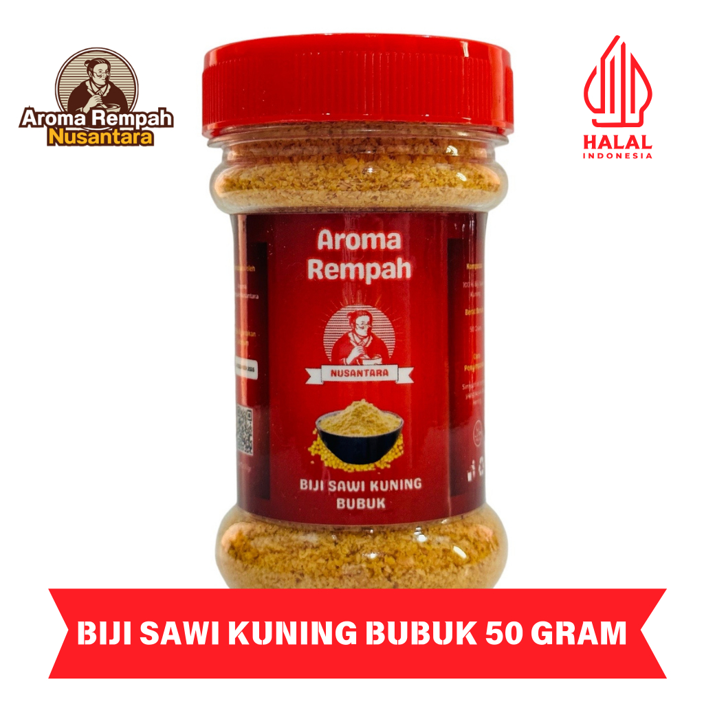 

Aroma Rempah Nusantara - Biji Sawi Kuning 50gr Bubuk - Bumbu Masak Dapur Yellow Mustard Seeds Powder Premium Murni