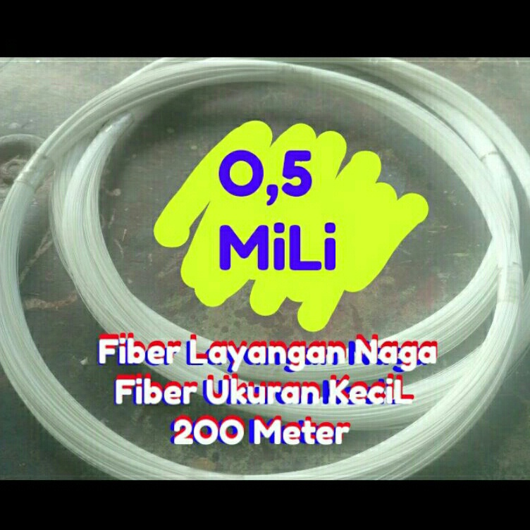 Pasti Populer  Fiber Layangan Naga Ukuran Kecil O5 Mili panjang 2OO meter