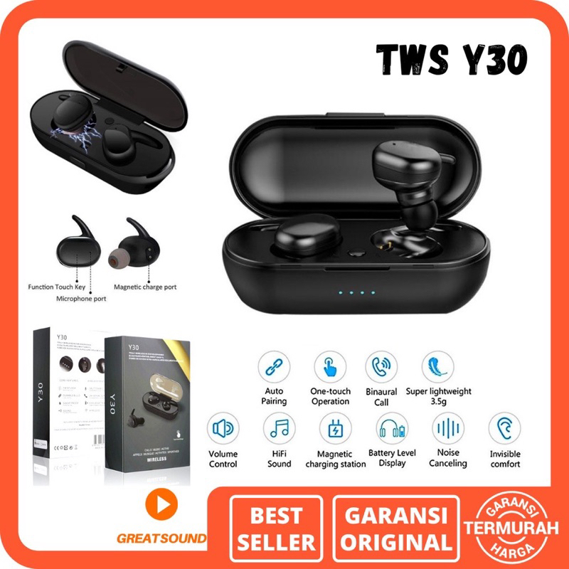 Y30 TWS Bluetooth Headset Bluetooth
