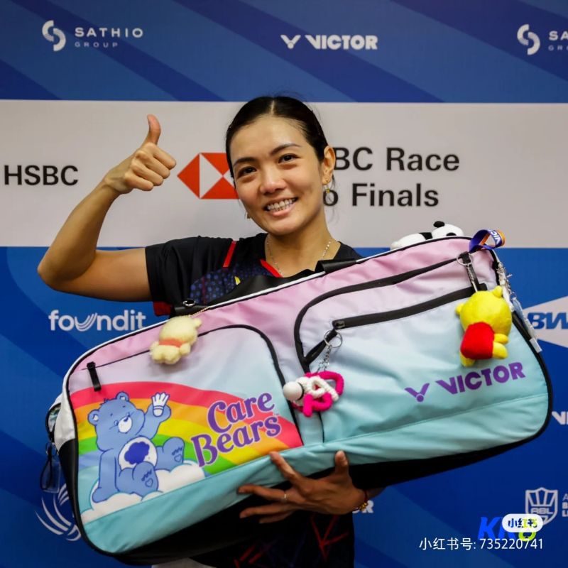 Exbill Tas bulutangkis Victor Care Bears ransel olahraga gabungan BR5025 Care Bears tas persegi panj